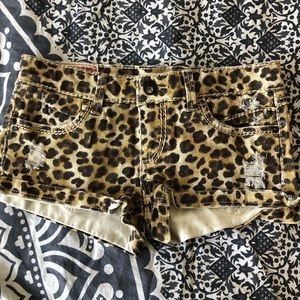 Leopard print shorts
